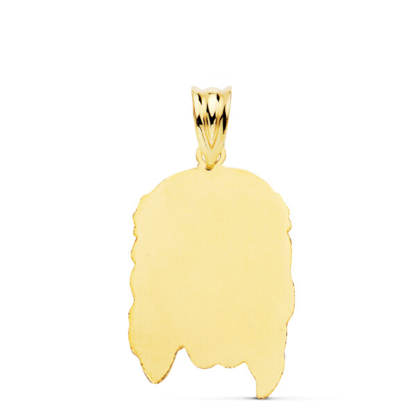 18K COLGANTE CABEZA CRISTO 26X16 MM - Imagen 2