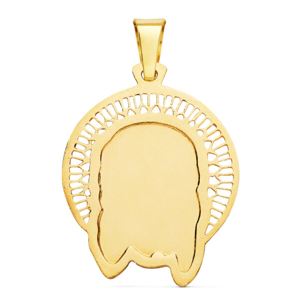 18K COLGANTE CABEZA CRISTO ORLA 29X25 MM - Imagen 2