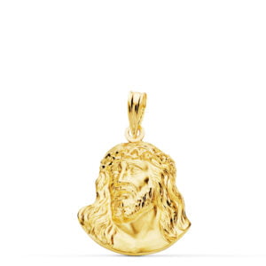 18K CABEZA CRISTO DE MURILLO 20X16 MM