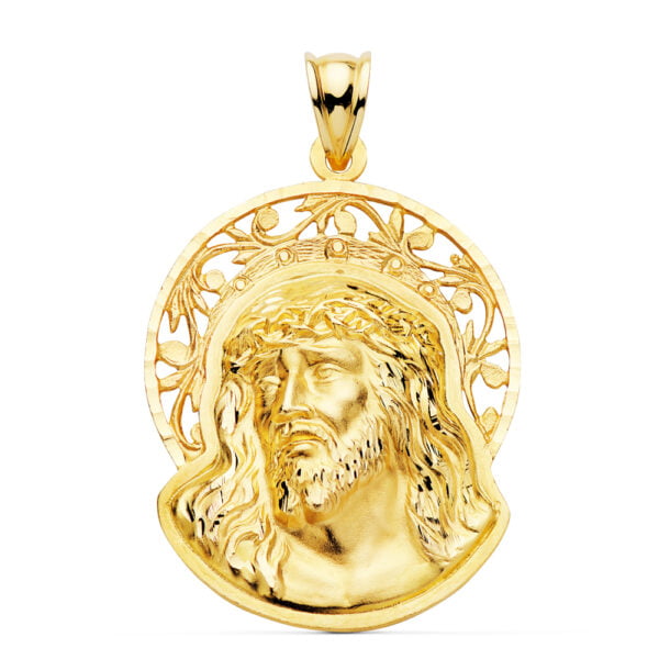 18K COLGANTE CABEZA CRISTO ORLA 32X26 MM