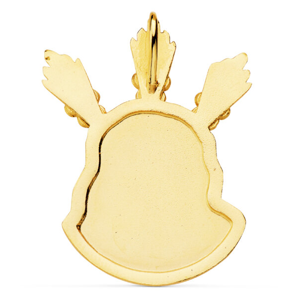 18K COLGANTE CABEZA DE CRISTO POTENCIAS 38X29 MM - Imagen 2