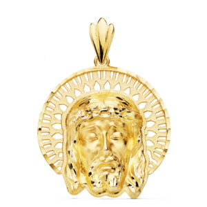 18K COLGANTE CABEZA DE CRISTO ORLA 31X31 MM