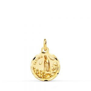 18K MEDALLA VIRGEN DE FATIMA 12 MM