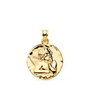 18K MEDALLA ANGEL BURLON BRILLO 24 MM