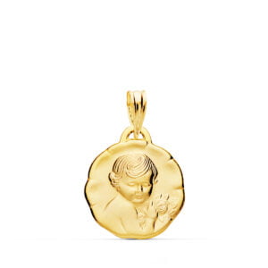 18K MEDALLA ANGEL QUERUBIN 15 MM