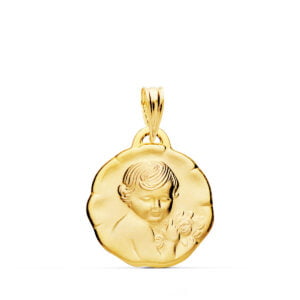 18K MEDALLA ANGEL QUERUBIN 19 MM