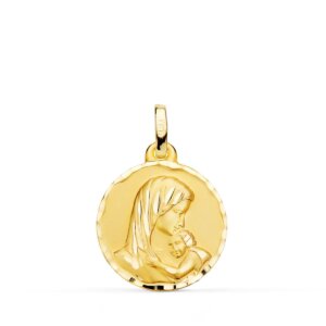 18K MEDALLA MADRE AMOR MATERNAL 18MM 2,25 GRS.