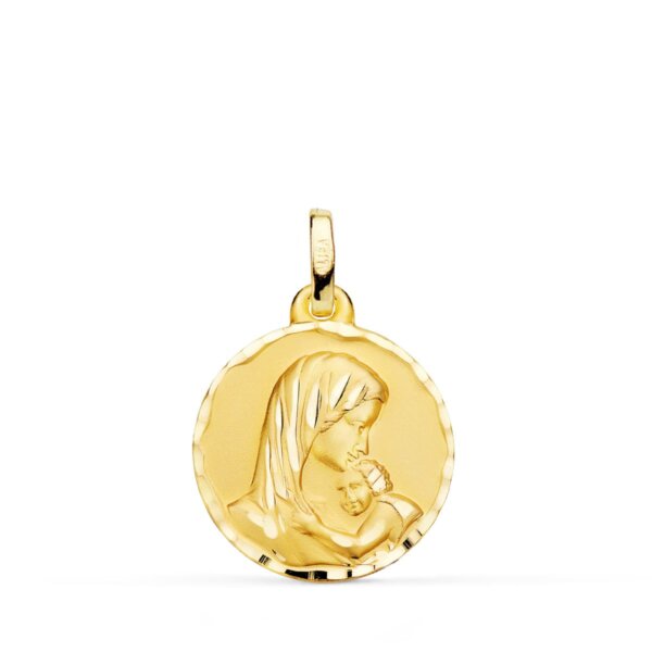 18K MEDALLA MADRE AMOR MATERNAL 18MM 2,25 GRS.