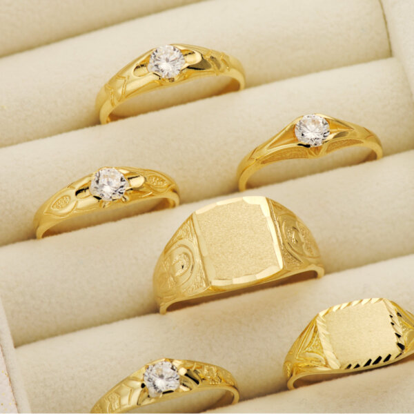 18K SELLO ORO AMARILLO CABALLERO CRUZ DE LA VIDA BRILLO ANCHO 12X10 MM - Imagen 2