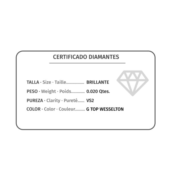 18K GARGANTILLA PERLA 12 MM CADENA 45 CM CHATON DIAMANTE 0.020 QTS G-VS2 - Imagen 2